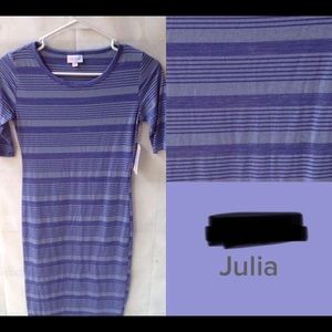 New Purple Lularoe Julia Dress